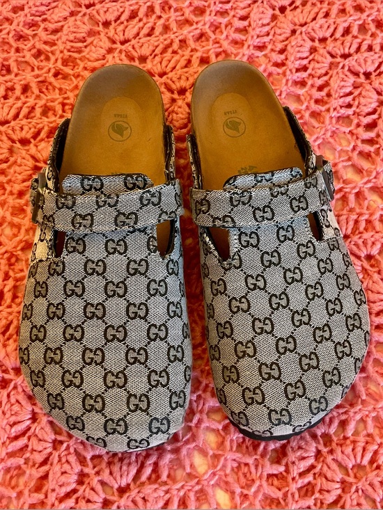 Authentic Birkenstock Vegan/ Gucci collaboration . Footbed  men size 12 main image 4